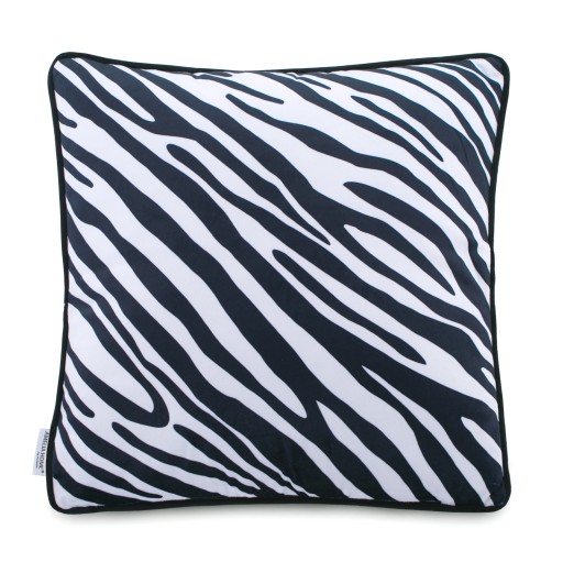 Vankúš 45x45 zvierací vzor Čierna zebra