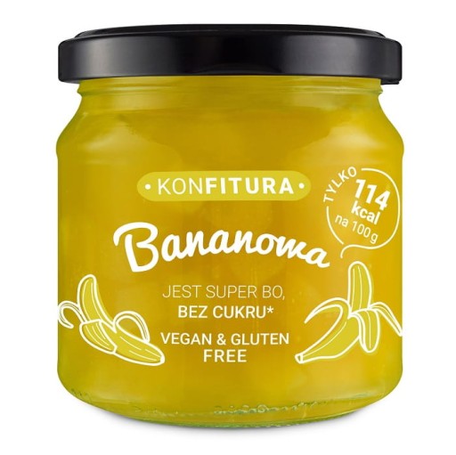 DŽEM BEZ CUKRU banánový džem Devaldano 190g na palacinky a dezerty