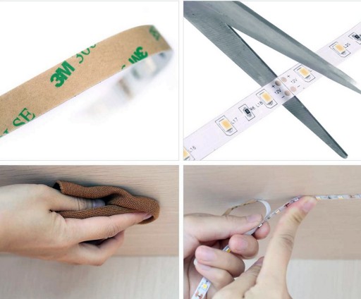 VODEODOLNÝ RGB SMD LED PÁS 5M STUDENÝ BIELY DIAĽKOVÝ OVLÁDAČ PRE KNIHOVNICE POLICE SKRIŇKA