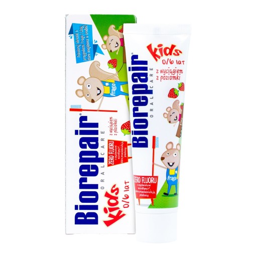 Biorepair Oral Care Pasta Kids-Strawberry 0-6 50ml