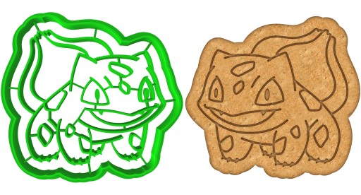 Vykrajovač na sušienky Pokemon Bulbasaur 1 8 cm