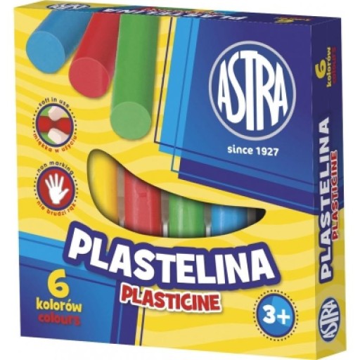 Plastelína Astra 6 farieb