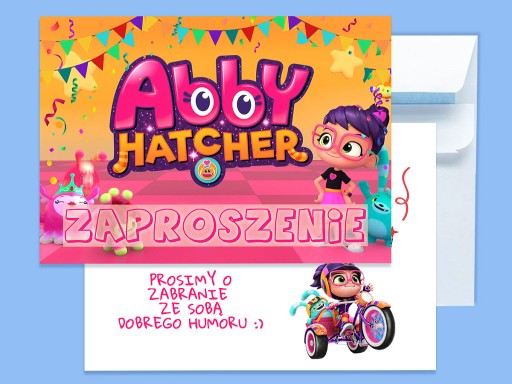 POZVÁNKA ABBA HATCHER FUZZLY ZÁBAVA! K NARODENINÁM DIEŤAŤA + OBÁLKA ZDARMA