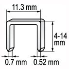 Sponky 10x11,3 mm, 1000 ks YT-7053 YATO