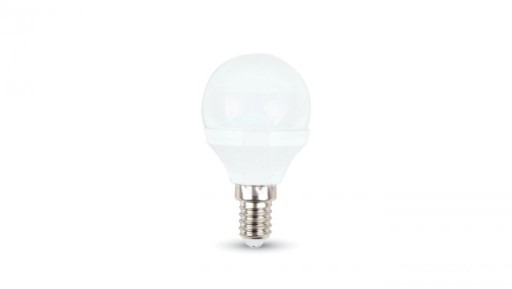 V-TAC SAMSUNG CHIP LED žiarovka 5,5W E14 P45 Ball 3000K HEAT
