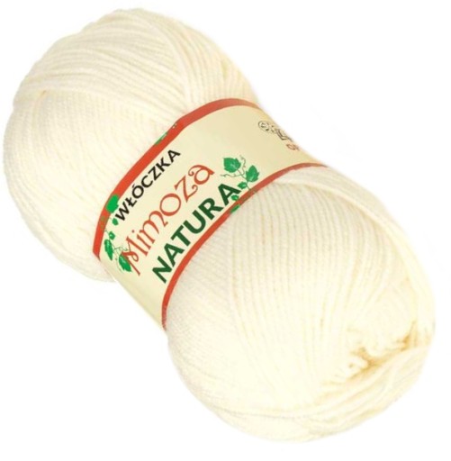 Mimoza Opus akrylová priadza 100g/330m KRÉMOVÁ 232