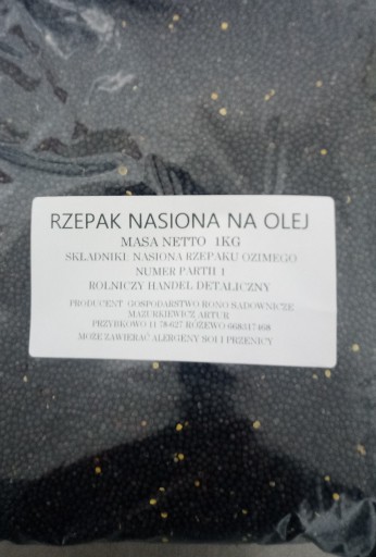 SEMIENKA REPKY NA OLEJ 1KG