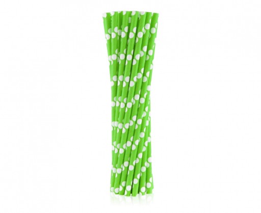 ZELENÉ PAPIEROVÉ SLAMKY S ČLÁNOKMI 24KS 20 CM