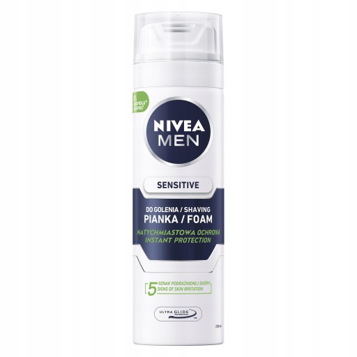 NIVEA Pena na holenie MEN Sensitive 200ml