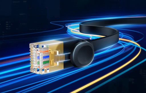 Sieťový kábel Baseus, Ethernet RJ45, 10 Gbps, Cat.7, 0,5 m (čierny)