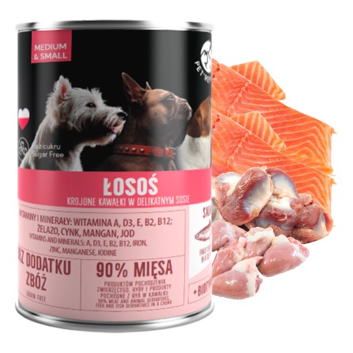 PET REPUBLIC mokré krmivo pre psov Losos 400g