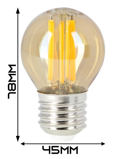 Ozdobná žiarovka E27 LED EDISON G45