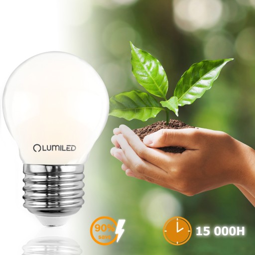 LED žiarovka E27 GUĽA 7W = 60W 3000K Teplá biela FILAMENTOVÁ MLIEČNA DEKORATÍVNA