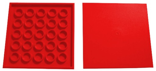 LEGO TILE 10202 TILE 6x6 červená NOVINKA (5g)