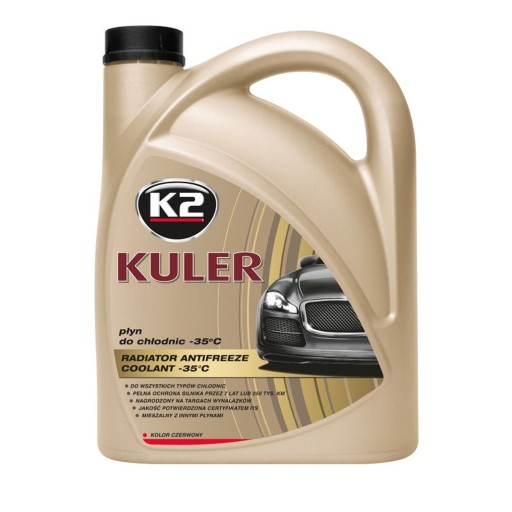 K2 KULER KVAPALINA RADIÁTOROV G12/G12+ ČERVENÁ -35 4L