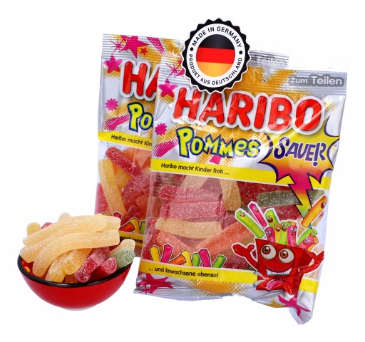 HARIBO Fruit Jelly Sour Fries 175g z Nemecka