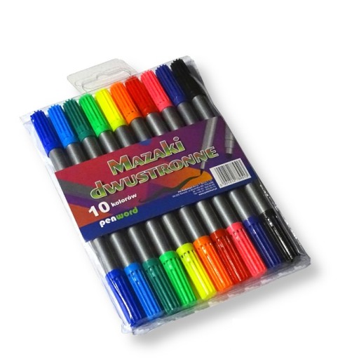 obojstranné popisovače 10 farieb | jh508