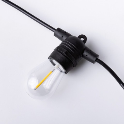 E27 S14 LED žiarovka 0,3W 2700K 3V vlákno