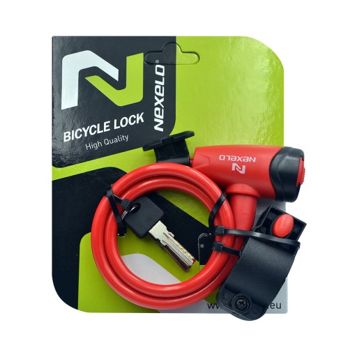 Zámok na bicykel, zámok na bicykel, pútko na kľúče, špirálové lanko, bicykel