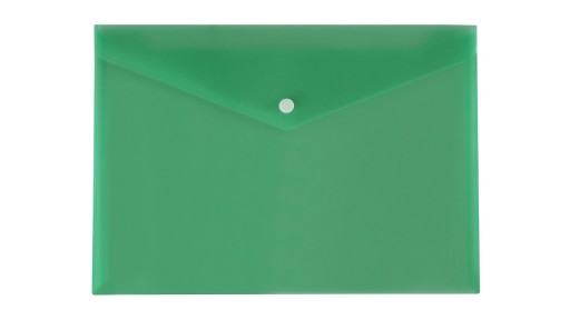 Zaklapávací zakladač A4 PP, priehľadný, zelený