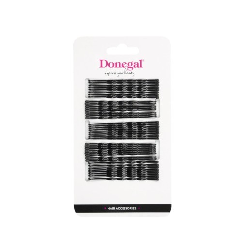 Donegal Ihličky do vlasov 7 cm 40 ks - Čierne