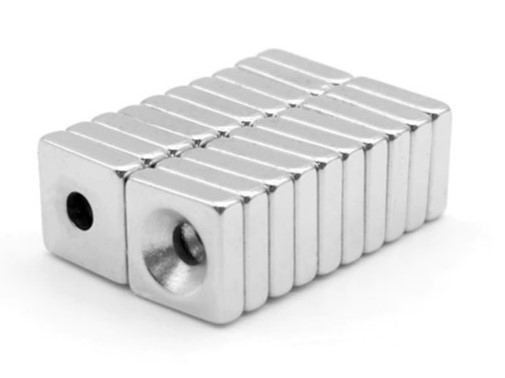 NEODYMIOVÝ MAGNET NA SKRUTKU 10x10x3 STRONG 10 KS