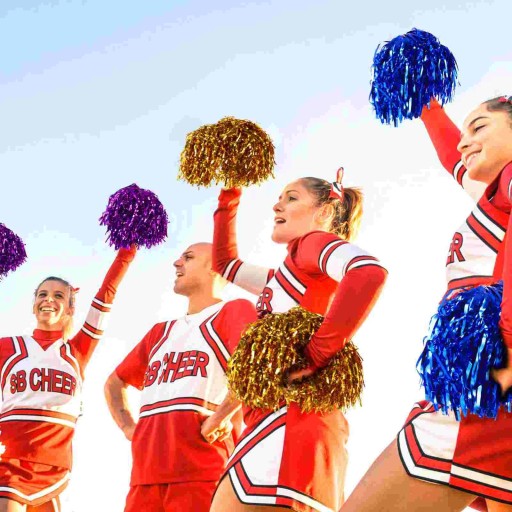 ZELENÉ POMPONY POMPONY CHEERLEADER CHERLEADER 2ks