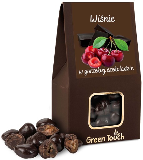 Čerešne v horkej čokoláde 100g Green Touch