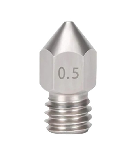 Náhradná dýza MK8 Oceľ 0,5 mm 1,75 mm M6 Ender