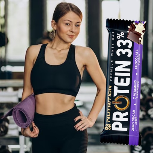 NUTRITION GO ON PROTEIN BAR 33% 50g WPC PROTEIN IZOLÁT BEZ CUKRU