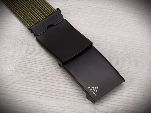 Zelený khaki pás pánske džínsy šírka 4 cm