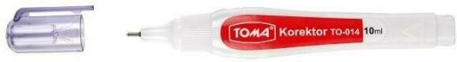 Korektorové pero s kovovým hrotom 10ml TOMA