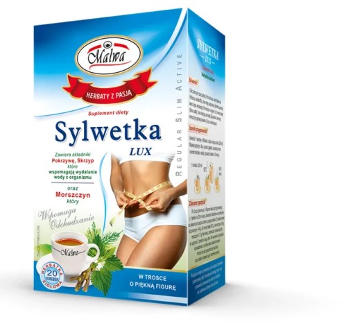 MALWA BYLINKOVÝ ČAJ SILHOUETTE LUX CHUDNUTIE 20T