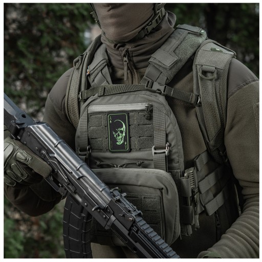 NÁPLATA FACE OF WAR LEBKA AKO PILE M-TAC BLK/OLV