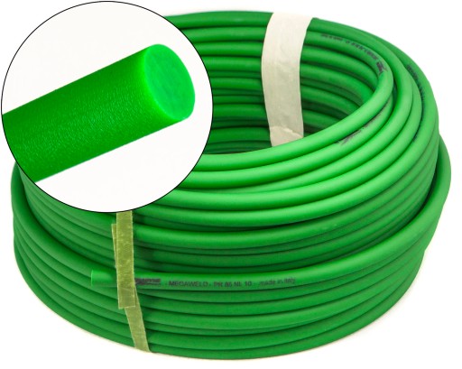 OKRUHOVÝ POLYURETÁNOVÝ PUR HNACÍ REMEŇ, fi 3mm, ZELENÝ