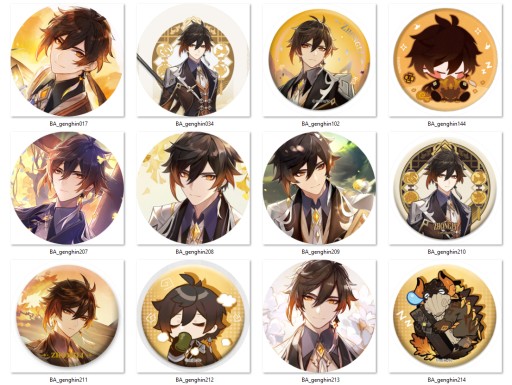 Genshin Impact Zhongli Pins NA VÝBER