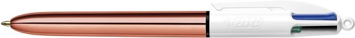 BIC 4COLORS ROSE GOLORS AUTOMATIC GALLPEN 4 COLORS SCHOOL 4V1 ROSE