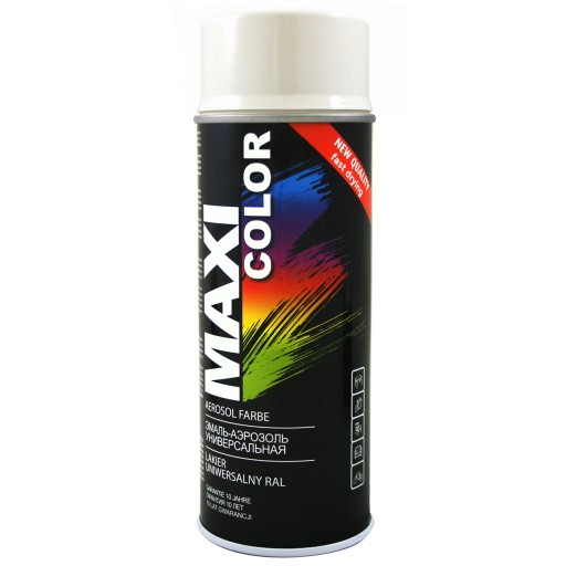 MAXI COLOR akrylový lak 9010 biely pol 400ml