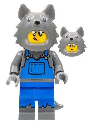 LEGO NEW Kostýmová figúrka vlka série 23 Wolf Col 405