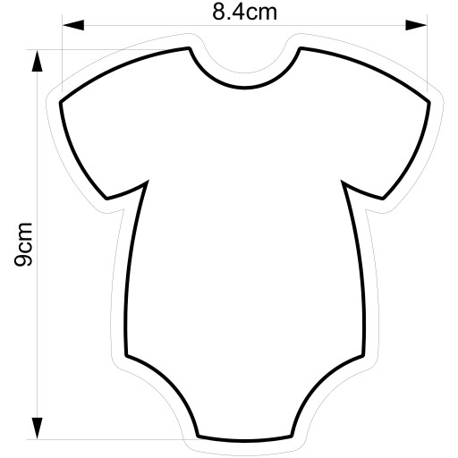 Vykrajovač na sušienky Baby Shower Body 1 9cm