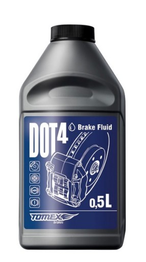 Brzdová kvapalina na 4ks TOMEX 0,5L