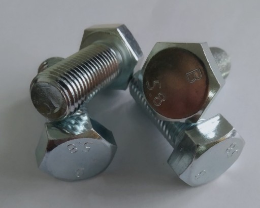 METRICKÁ SKRUTKA M8x25, pozinkovaná, trieda 8,8, 0,25 kg = 17 ks.