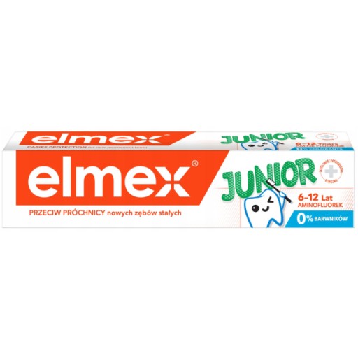 Elmex Junior zubná pasta pre deti 6-12 rokov s aminofluoridom 75 ml