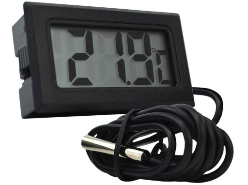 ELEKTRONICKÝ DIGITÁLNY TEPLOMER LCD OBRAZOVKA PRESNÁ METEOSTANICA + SONDA
