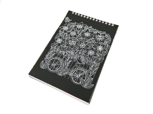 VEĽKÁ Omaľovánka so škrabancami so vzormi 28 cm x 21 cm