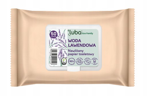 Luba Vlhčený papier s vôňou levandule 50 ks