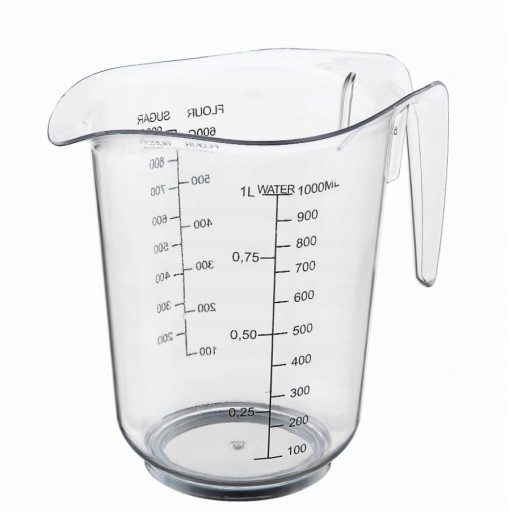 hrnček s odmerkou 1000 ml nádoba odmerka džbán 672
