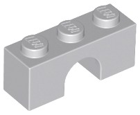 LEGO 4490 BOW 1x3 svetlosivá NOVINKA (1g)
