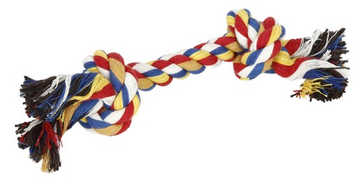 Bavlnené lano, ťahák, hračka pre psa, 25 cm šnúrka