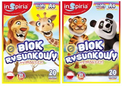 BLOK NA KRESLENIE A4 20 LIST INSPIRIA